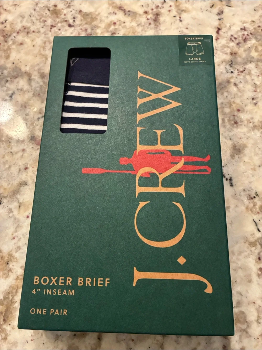 J. Crew Navy and White Striped Boxer Briefs - J. Crew